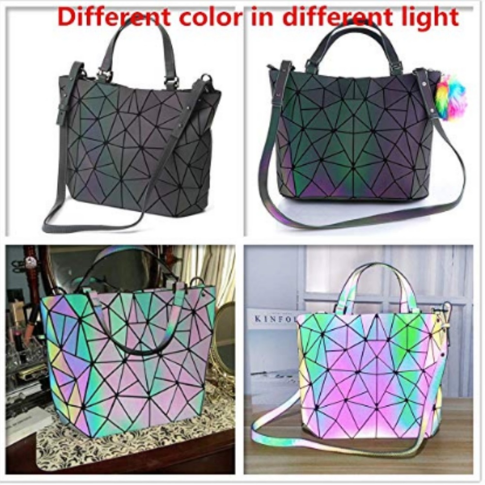 Holographic Reflective Rainbow Purse/Tote Bag